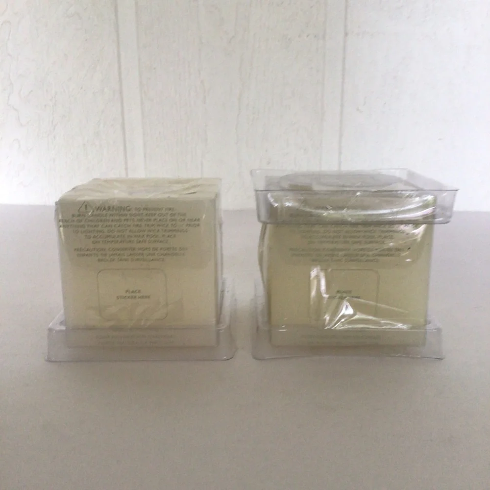 RESTORATION HARDWARE LUMINARY CANDLES SET OF TWO NWT
